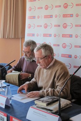 Toxo y Cándido Méndez en Gijón