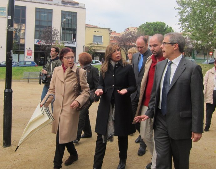 A.S.Camacho (PP) en el barrio de Ca N'Anglada de Terrassa