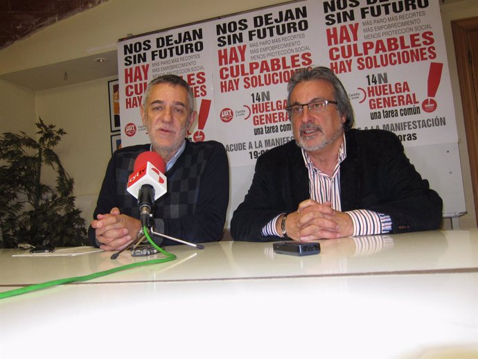 Agustín Prieto y José María González, hoy en rueda de prensa.