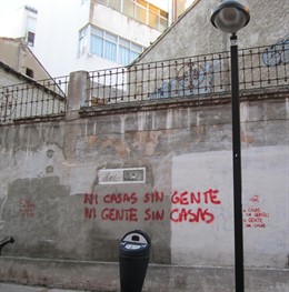 Pintada antidesahucios