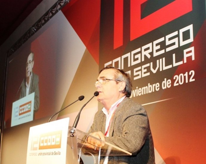 Vidán en el congreso de CCOO.