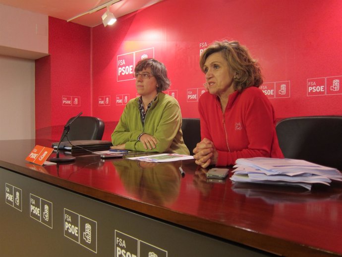 Iglesias (izquierda) y Carcedo, durante la rueda de prensa.