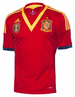 Camiseta de la selección española para la Copa Confederaciones 2013