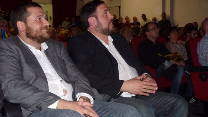 Marc Sanglas y Oriol Junqueras (ERC)