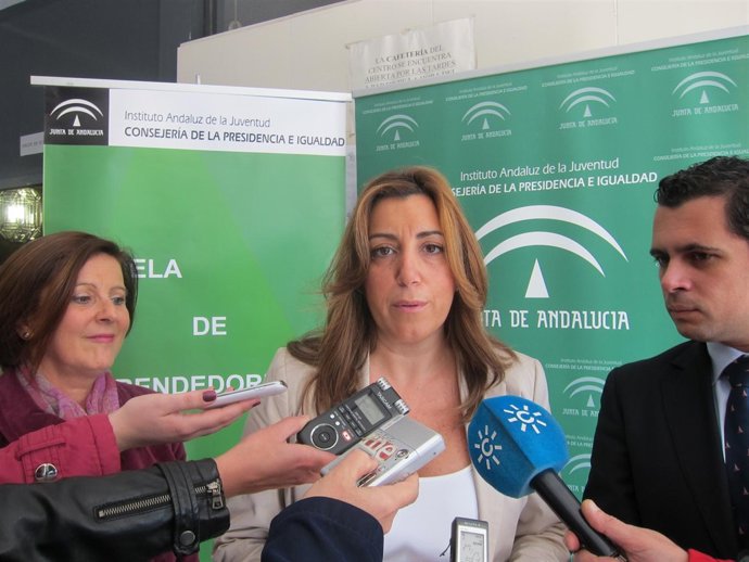 Susana Díaz este sábado en Granada