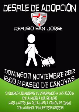 Cartel Del Desfile Del Refugio De Animales De Cáceres