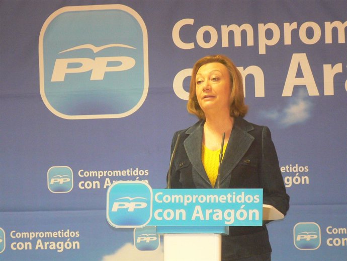 La presidenta del PP-Aragón, Luisa Fernanda Rudi. 