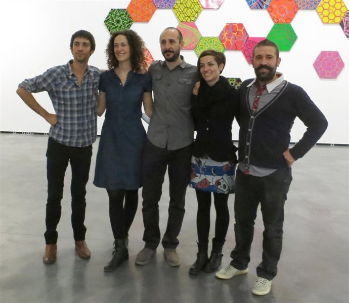 Cinco artistas que exponen en el Centro Huarte.