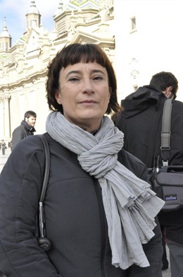 Pilar Imaz, del Movimiento 15M Zaragoza, miembro del Comité de Huelga Ciudadano.