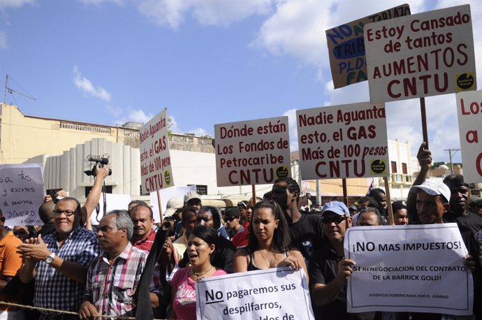 Manifestación en República Dominicana
