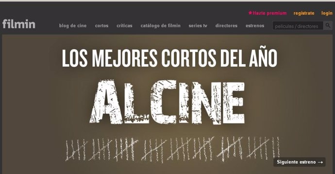 Página web del Festival de Cine de Alcalá de Henares