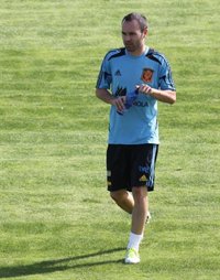Fútbol/Selección.- Iniesta: "Estoy encantado de poder estar en Panamá"