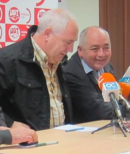 Francisco Carbonero (CCOO-A) y Manuel Pastrana (UGT-A)