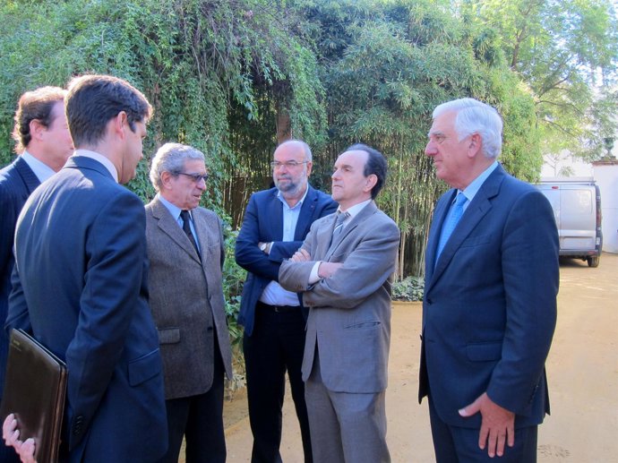 Rafael Rodríguez con Braulio Medel y Santiago Herrero