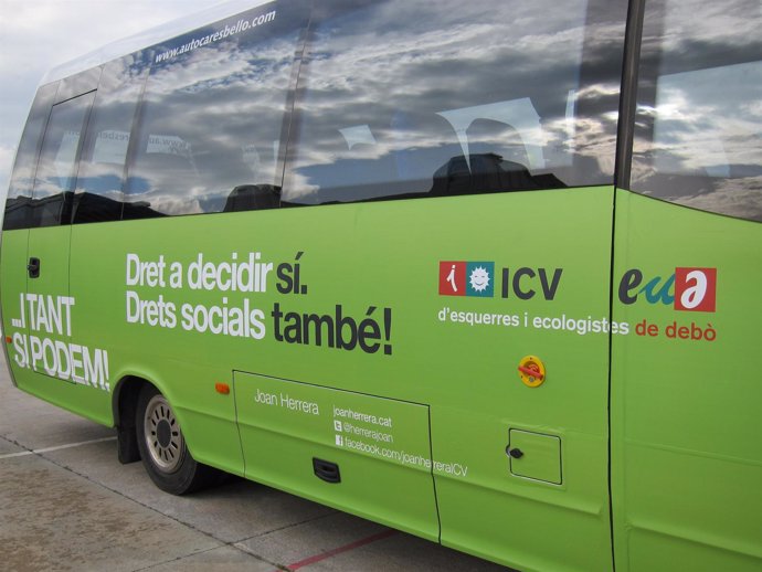 Autobús de campaña de ICV-EUiA