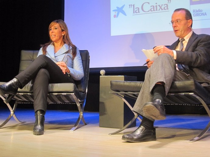 Alicia Sánchez Camacho (PP) en una conferencia en Girona