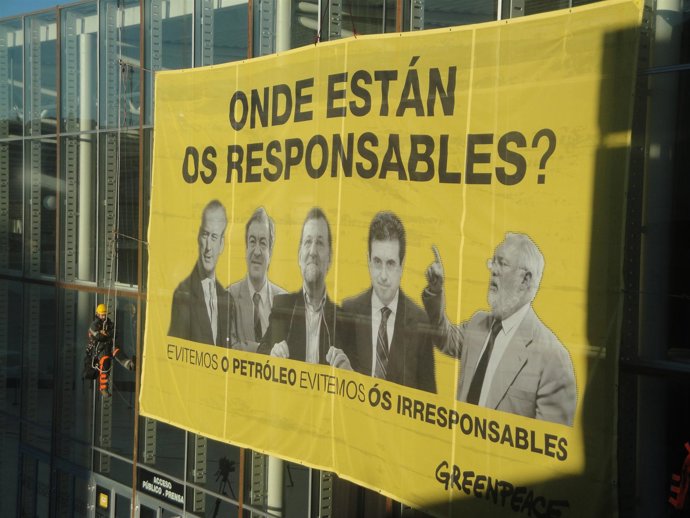 Protesta Greenpeace Prestige
