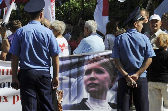 Manifestación en apoyo a Yulia Timoshenko 