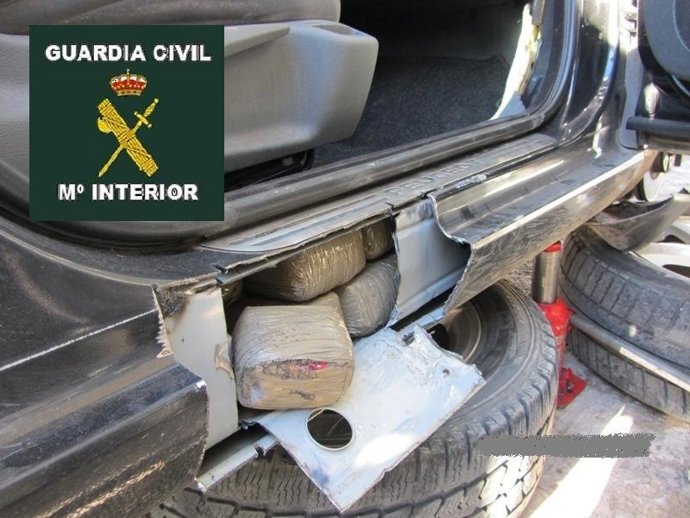 Droga incautada por la Guardia Civil