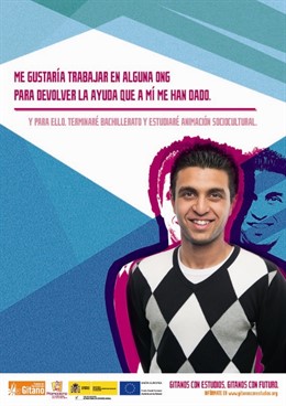 Cartel de la nueva campaña de la Fundación Secretariado Gitano (FSG)