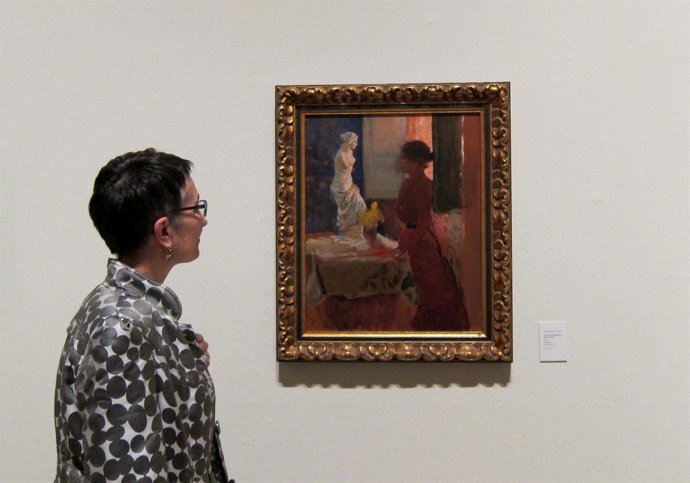 Biznieta De Sorolla, Fabiola Almarza Ante Clotilde Contemplando La Venus De Milo