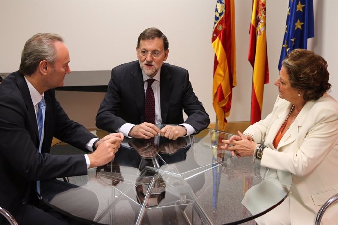 Rajoy Junto A Fabra Y Rita