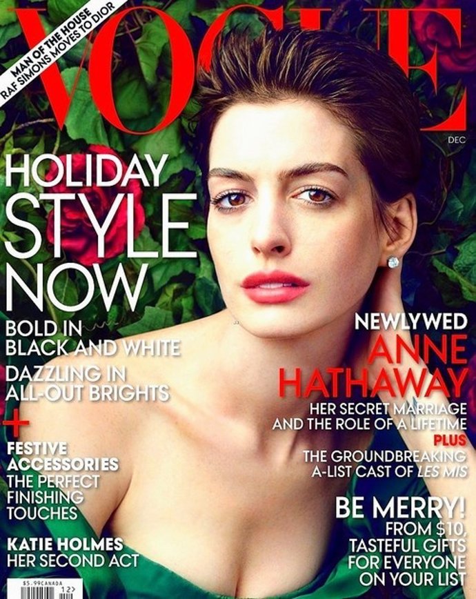 Anne Hathaway para VOGUE USA
