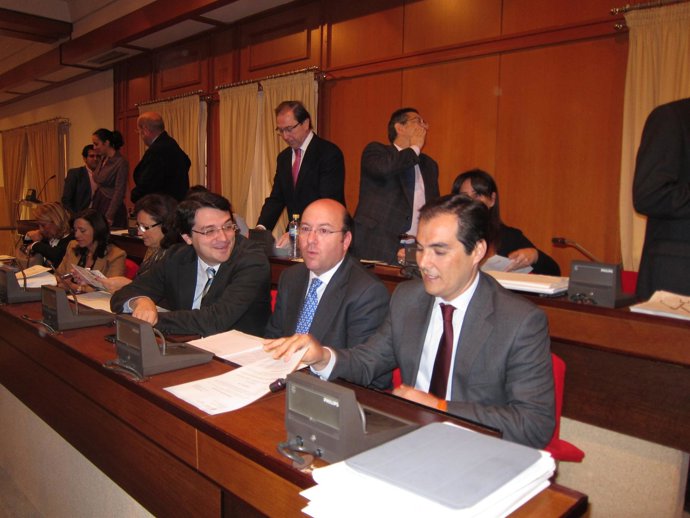 Bancada del PP en el Pleno del Ayuntamiento