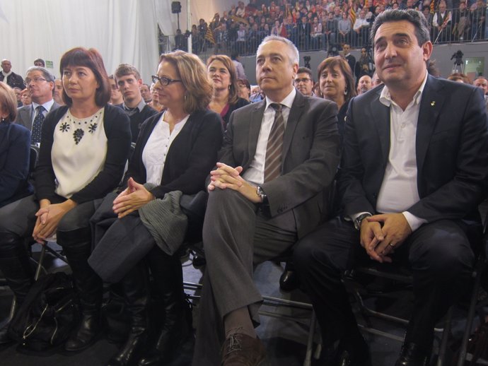 Manuel Bustos, Pere Navarro, Àngels Palacios y Francina Armengol