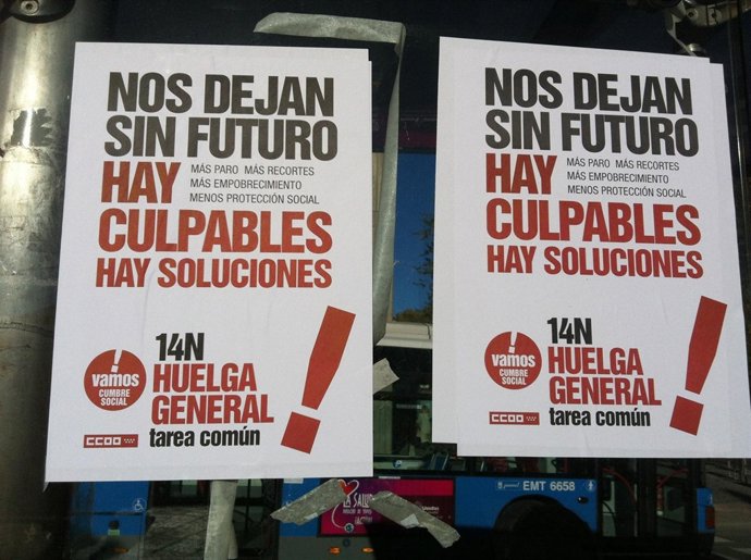 Carteles de la Huelga General, 14N