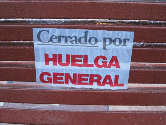 Pegatina Sobre Un Establecimiento