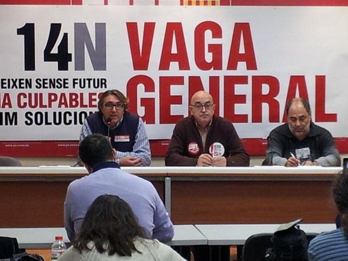 Rueda De Prensa De Sindicatos Para Ofrecer Datos De Seguimiento De Huelga