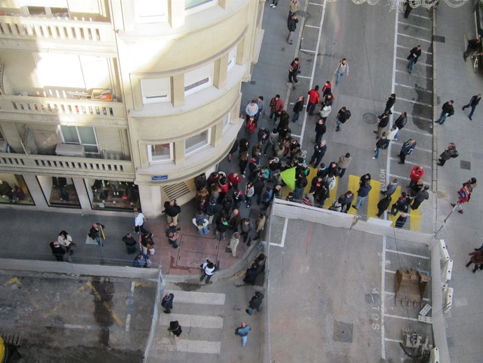 Piquete en Santander