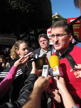 El secretario provincial del PSOE de Almería, José Luis Sánchez Teruel 