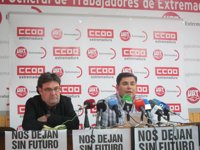 CCOO y UGT, convencidos de que la incidencia en Extremadura está siendo "mayor" que en otras ocasiones