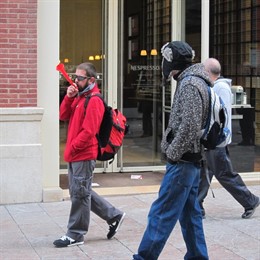 Piquetes en la Huelga General del 14 de Noviembre