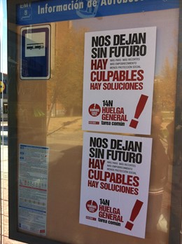 Carteles de la Huelga General, 14N