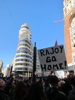 Huelguistas en Callao