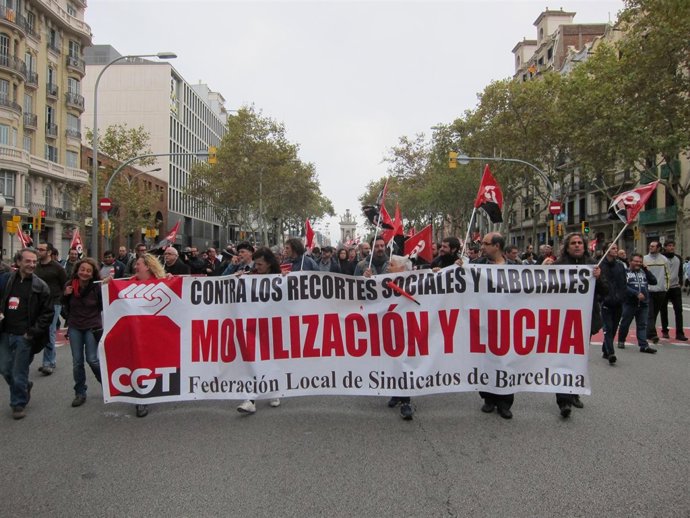 Manifestación de la CGT