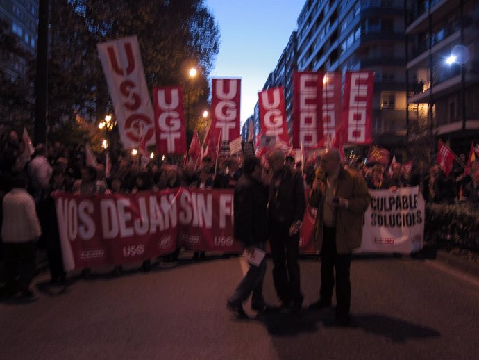 Manifestación en Santander 