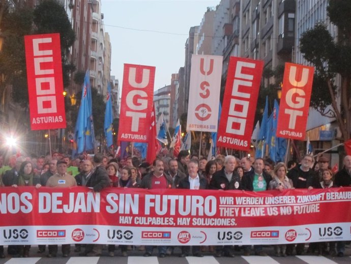 Manifestación huelga general.