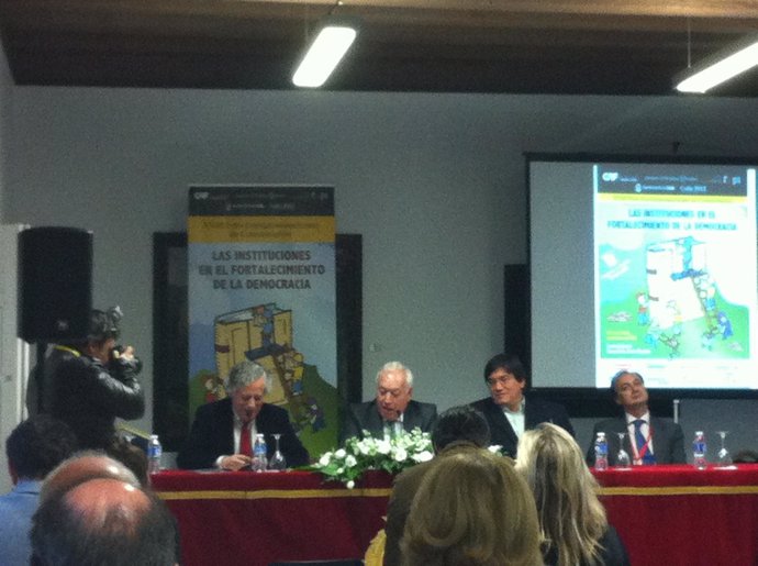 García Margallo durante su participación en el Foro Iberoamericano de Comunicaci