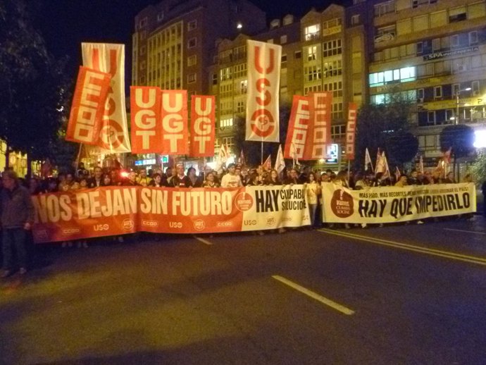 Manifestación 14N en Santander 