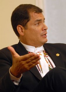 El presidente ecuatoriano, Rafael Correa.