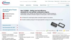 Página web de Infineon