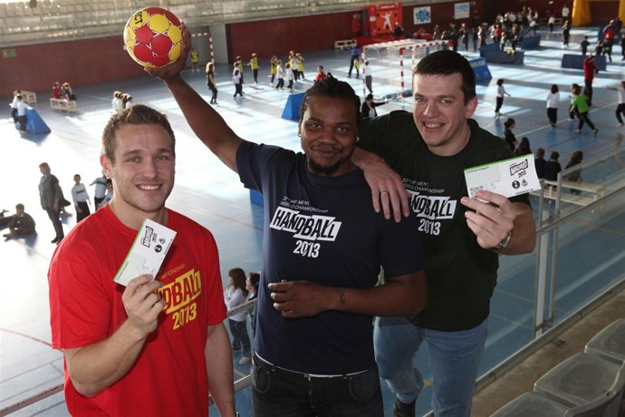 Víctor Tomás, Cedric Sorhaindo y Siarhei Rutenka