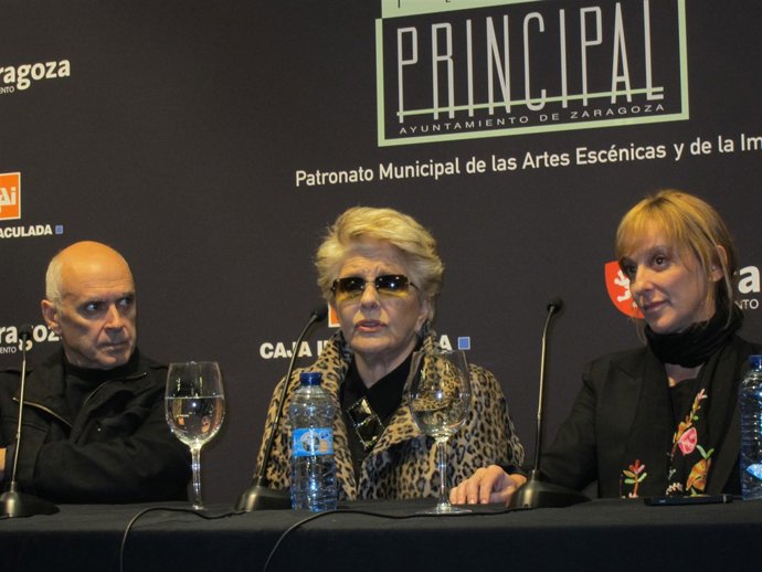 Lola Herrera, Ana Labordeta y Rafa Campos