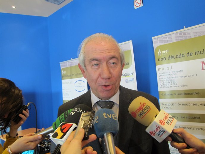 El consejero de Economía y Empleo del Gobierno de Aragón, Francisco Bono.