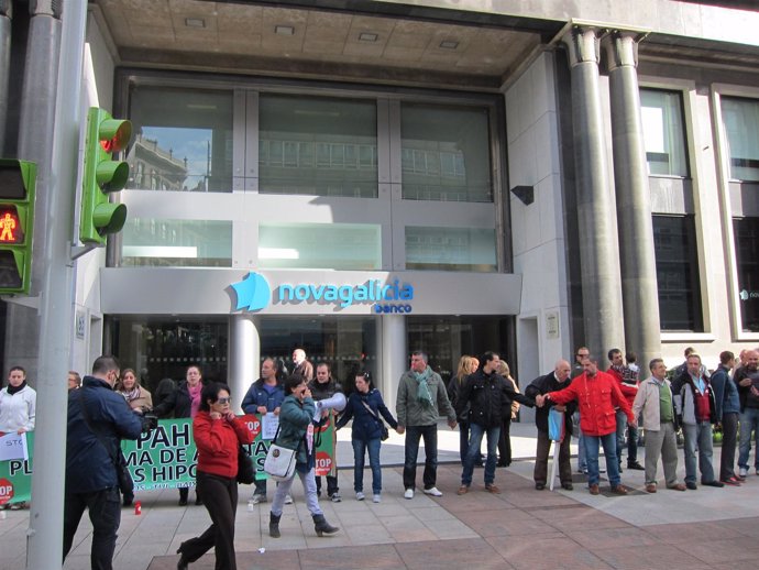 Protesta en Vigo contra desahucios