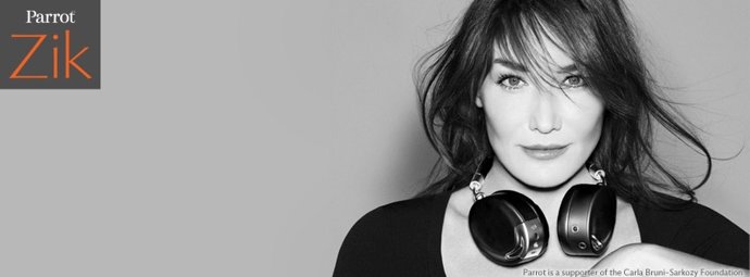 Carla Bruni para Zik de Parrot